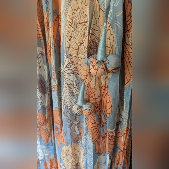 NWT Chiffon flower skirt set (lehenga and crop top) - Picture 9 of 12